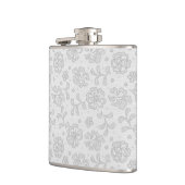 Spitzenmuster, Blumen vintage 1 Flachmann (Links)