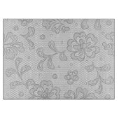 Spitzenmuster, Blumen vintage 1 Schneidebrett (Vorderseite)