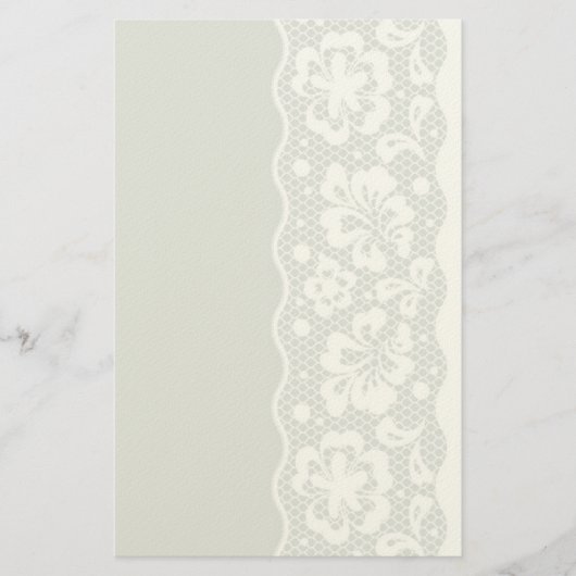 Spitzenmuster, Blumen vintage 5 Briefpapier (Vorderseite)