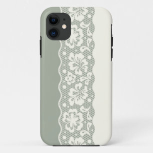 Spitzenmuster, Blumen vintage 5 iPhone 11 Hülle