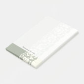 Spitzenmuster, Blumen vintage 5 Post-it Klebezettel (angewinkelt)