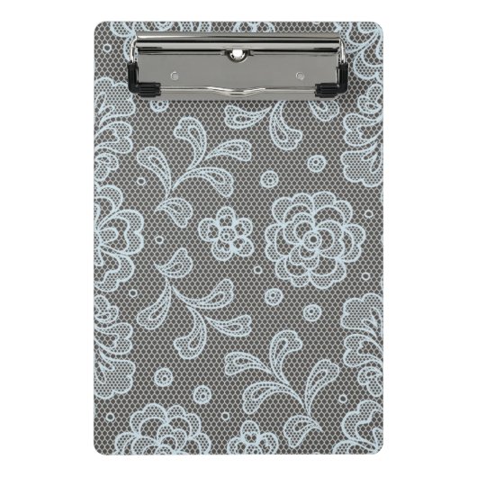 Spitzenmuster, Blumen vintage 6 Mini Klemmbrett (Vorderseite)