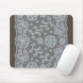 Spitzenmuster, Blumen vintage 6 Mousepad (Mit Mouse)