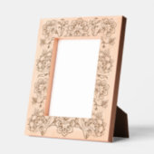 Spitzenmuster Blumiges Motiv Hochformat Geätzte Rahmen (Links)