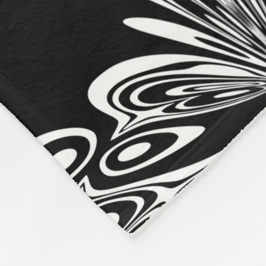 Spitzenmuster Fleecedecke (Ecke)