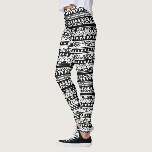 Spitzenmuster Leggings (Links)