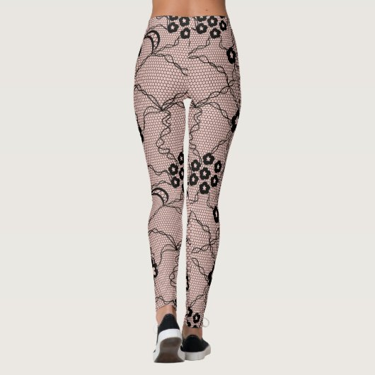 Spitzenmuster Leggings (Rückseite)