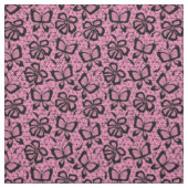 Spitzenmuster mit Schmetterlingen Stoff (Muster)