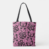 Spitzenmuster mit Schmetterlingen Tasche (Rückseite)