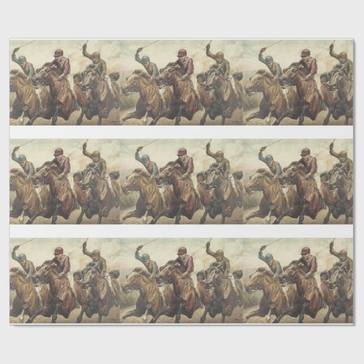 SPITZENPferderennen Geschenkpapier (Flach)