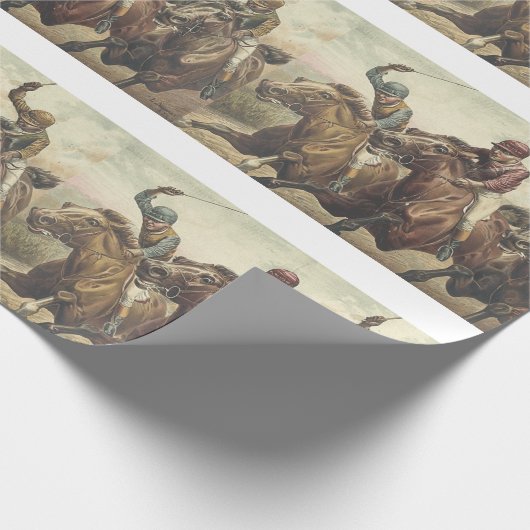 SPITZENPferderennen Geschenkpapier (Ecke)