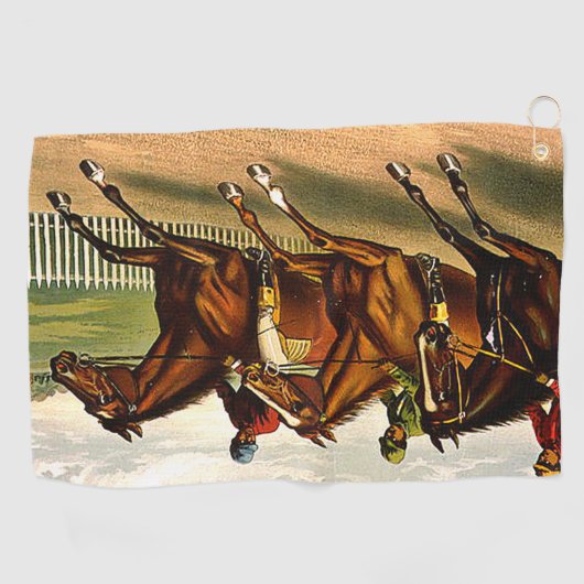 SPITZENPferderennen Golfhandtuch (Horizontal)