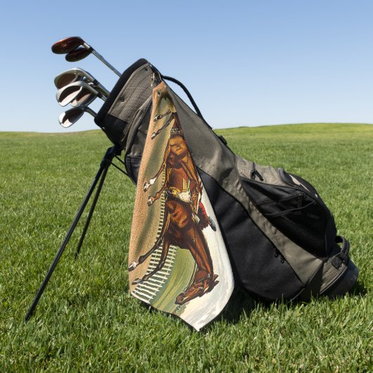 SPITZENPferderennen Golfhandtuch (Gras)
