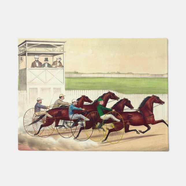 SPITZENPferderennen ist mein Leben Fußmatte (Vorderseite)