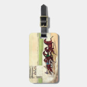 SPITZENPferderennen ist mein Leben Gepäckanhänger (Vorderseite vertikal)