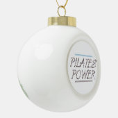 SPITZENPilates Power Keramik Kugel-Ornament (Links)