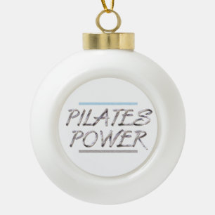 SPITZENPilates Power Keramik Kugel-Ornament
