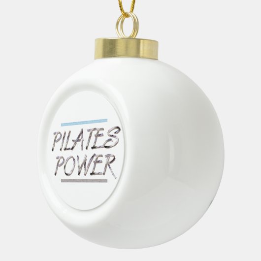 SPITZENPilates Power Keramik Kugel-Ornament (Rechts)