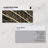 Spitzenplatte - Bau - Baugerüst-Foto Visitenkarte (Vorne/Hinten)