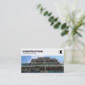 Spitzenplatte - Bau - Baugerüst Visitenkarte (Stehend Vorderseite)