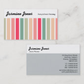Spitzenplatte - Farbstreifen 01 Visitenkarte (Vorne/Hinten)