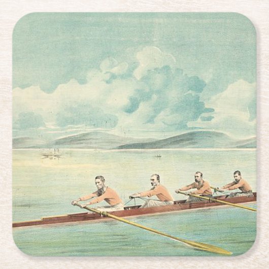 SPITZENRower Rechteckiger Pappuntersetzer (Vorderseite)