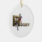 SPITZENRugby Keramik Ornament (Rechts)