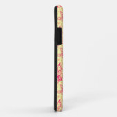 Spitzenschmetterlinge auf gelbem Polka-Punkt Case-Mate iPhone Hülle (Hinten/Rechts)