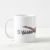 SPITZENSchwimmen-Mädchen-Schwimmen Kaffeetasse (Links)
