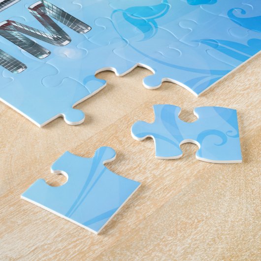 SPITZENSchwimmen-Mädchen-Schwimmen Puzzle (Seite)