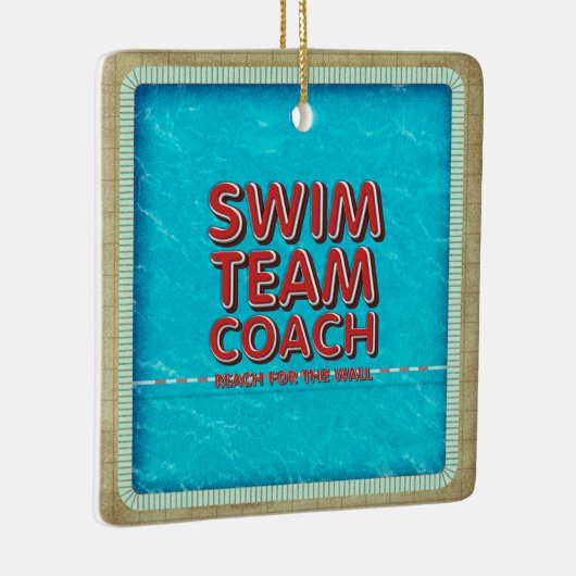 SPITZENSchwimmen-Trainer Keramikornament (Rechts)