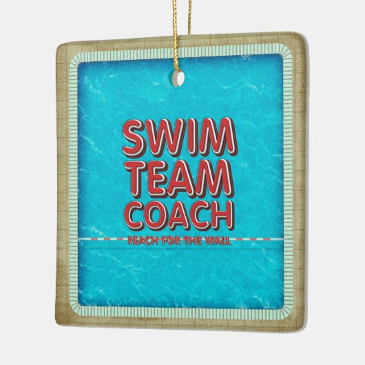 SPITZENSchwimmen-Trainer Keramikornament (Links)