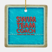 SPITZENSchwimmen-Trainer Keramikornament (Rückseite)