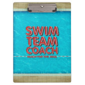 SPITZENSchwimmen-Trainer Klemmbrett (Vorderseite)