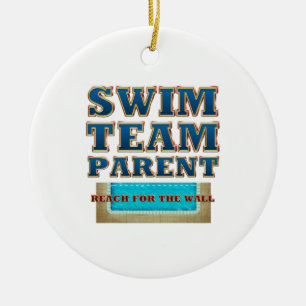 SPITZENSchwimmteam-Elternteil Keramik Ornament