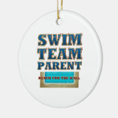 SPITZENSchwimmteam-Elternteil Keramik Ornament (Links)