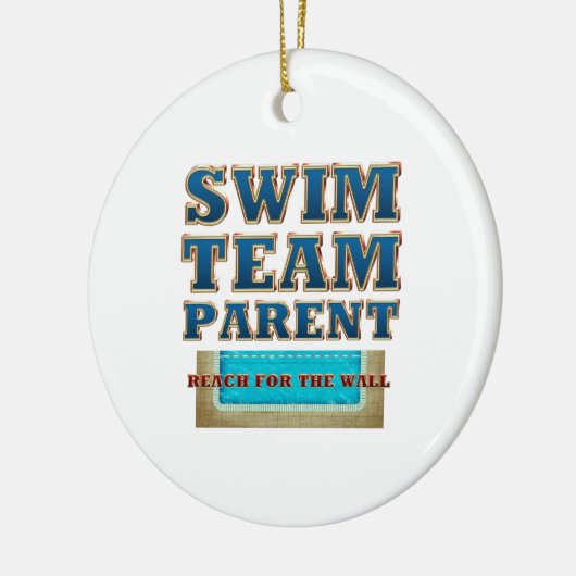 SPITZENSchwimmteam-Elternteil Keramik Ornament (Links)