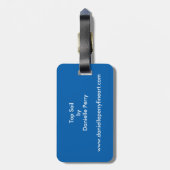 Spitzensegel Gepäckanhänger (Rückseite vertikal)