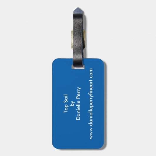 Spitzensegel Gepäckanhänger (Rückseite vertikal)