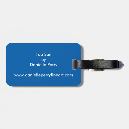 Spitzensegel Gepäckanhänger (Rückseite horizontal)