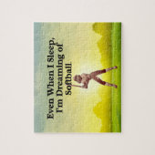 SPITZENSoftball-Träume Puzzle (Vertikal)