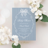 Spitzenstaub Blau Baby Shower