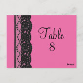 Spitzentabelle Postkarte (Fuchsia) (Rückseite)