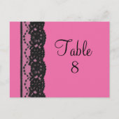 Spitzentabelle Postkarte (Fuchsia) (Vorderseite)