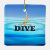 SPITZENtauchen Keramikornament (Rückseite)