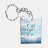 SPITZENtauchen-Mädchen-Tauchen Schlüsselanhänger (Vorderseite links)
