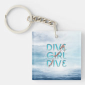 SPITZENtauchen-Mädchen-Tauchen Schlüsselanhänger (Vorderseite)