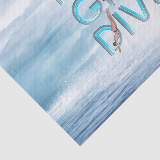 SPITZENtauchen-Mädchen-Tauchen Seidenpapier (Ausschnitt)