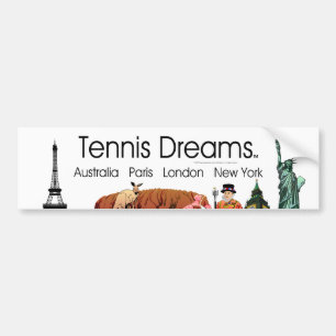 SPITZENtennis-Träume Autoaufkleber