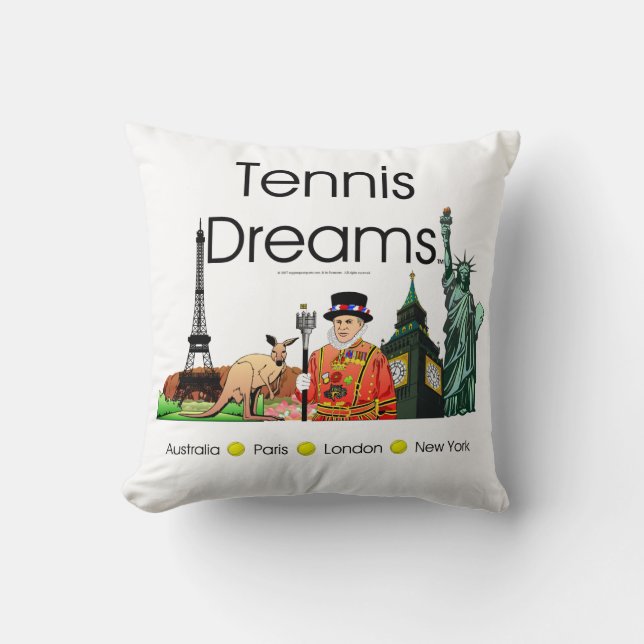 SPITZENtennis-Träume Kissen (Vorderseite)